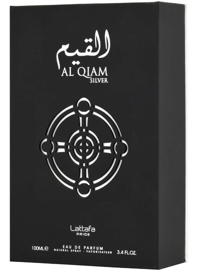 Lattafa Unisex Pride Al Qiam Silver EDP Spray 3.4 oz Fragrances - Image 2