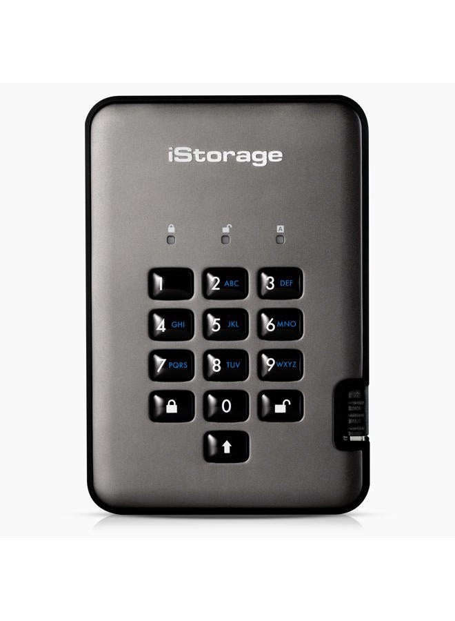 iStorage قرص Ashur PRO2 SSD سعة 128 جيجابايت - محرك أقراص ثابت آمن - معتمد من FIPS المستوى 3 - محمي بكلمة مرور - مقاوم للغبار/الماء - تشفير الأجهزة - Image 2