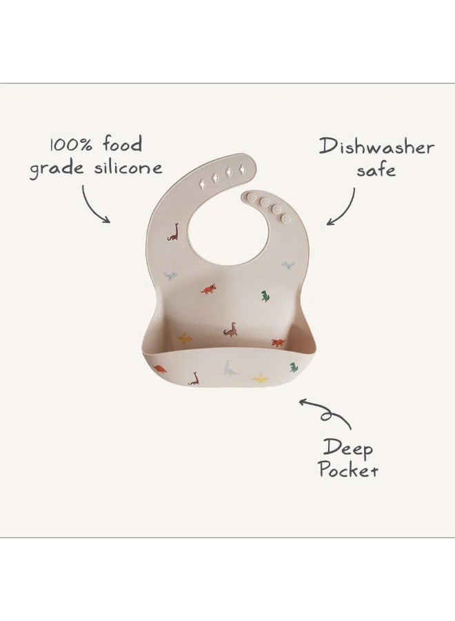 Mushie Silicone Bib Mineral Yellow - Image 4