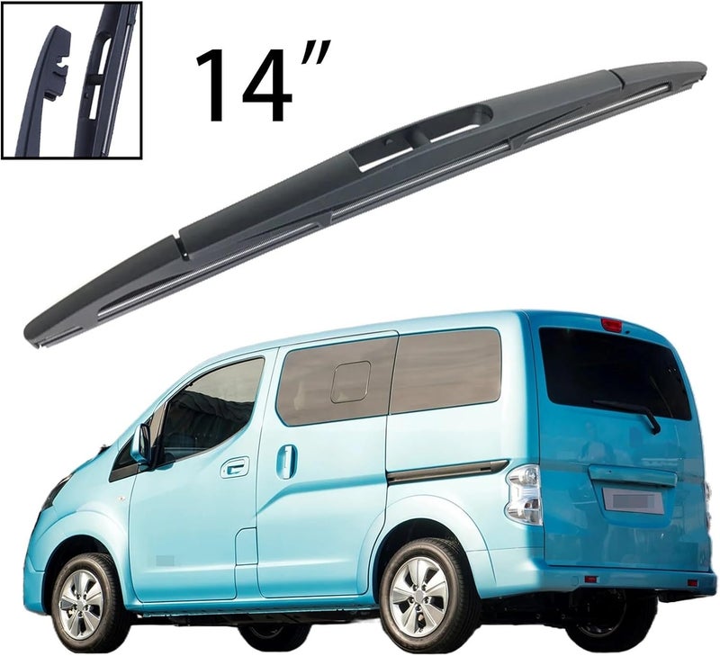 Wivplex 14" Rear Windshield Wiper Blade for Nissan NV200 - Image 4