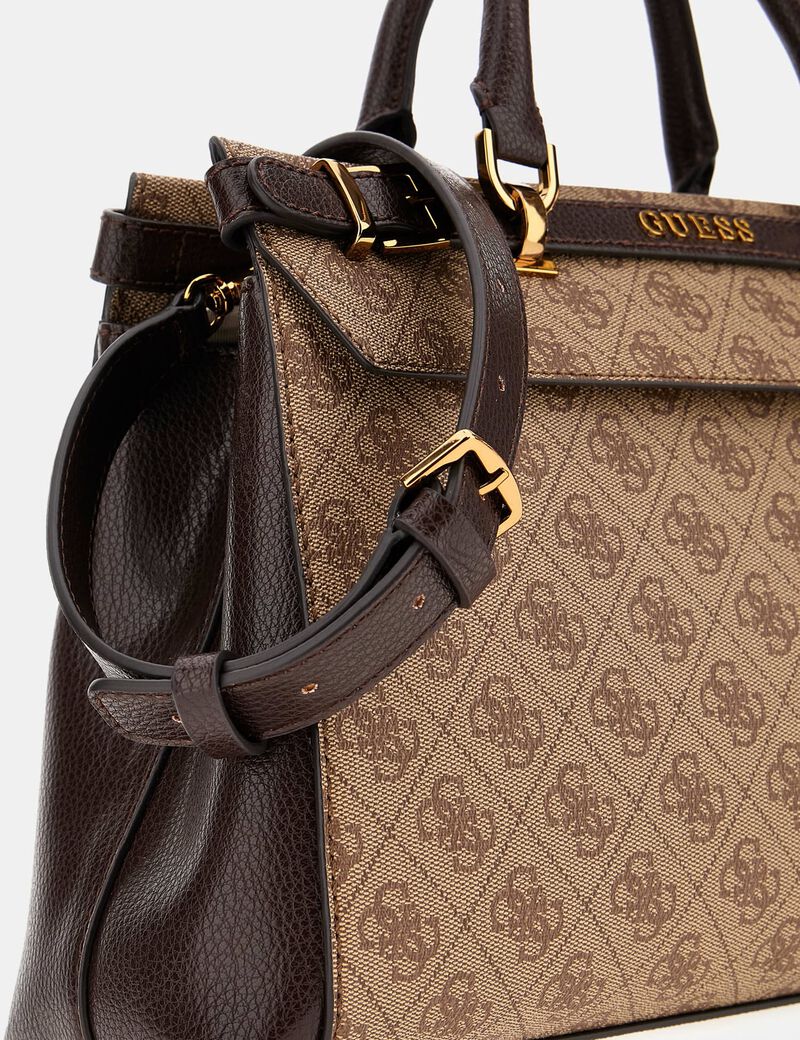 GUESS Camera Bag Sestri Logo Womens NOELLE Shoulder Handbag Brown - Image 3