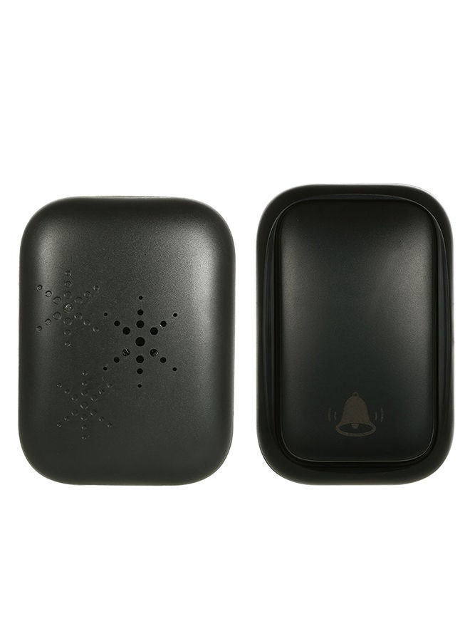 NIBEMINENT Waterproof Wireless Door Bell Black 0.141kg  - Image 1