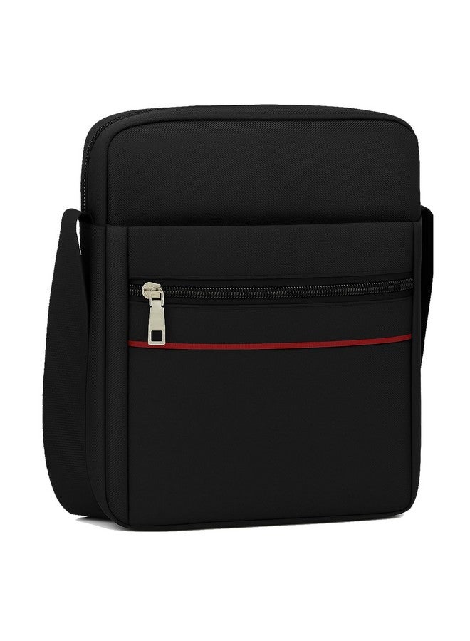 LOVELUX Crossbody Sling Bag for Men & Women - Water-Resistant Shoulder Bag with 2 Spacious Compartments & Multiple Zipper Pockets - Lightweight Chest Bag for Travel, Work & Everyday Use (Black) - Image 1