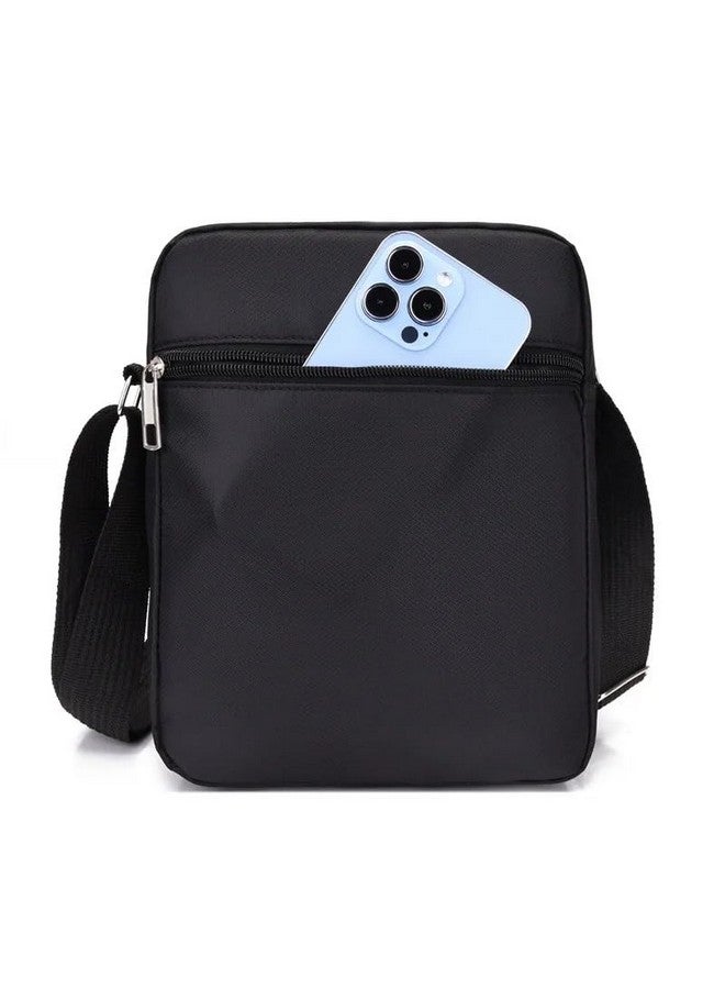 LOVELUX Crossbody Sling Bag for Men & Women - Water-Resistant Shoulder Bag with 2 Spacious Compartments & Multiple Zipper Pockets - Lightweight Chest Bag for Travel, Work & Everyday Use (Black) - Image 3
