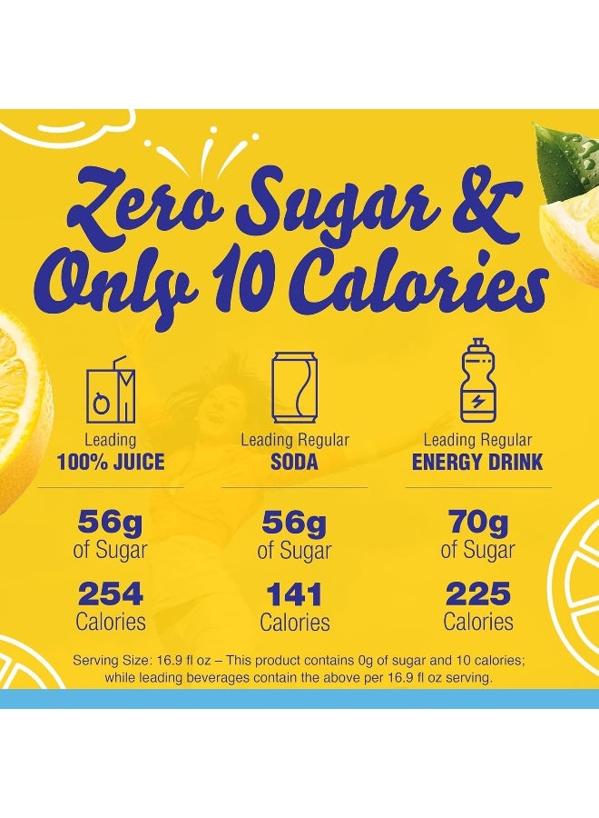 Crystal Light Lemonade Naturally Flavored Powdered Drink Mix, 120 ct Pack, 12 Boxes of 10 On-the-Go-Packets - Image 4