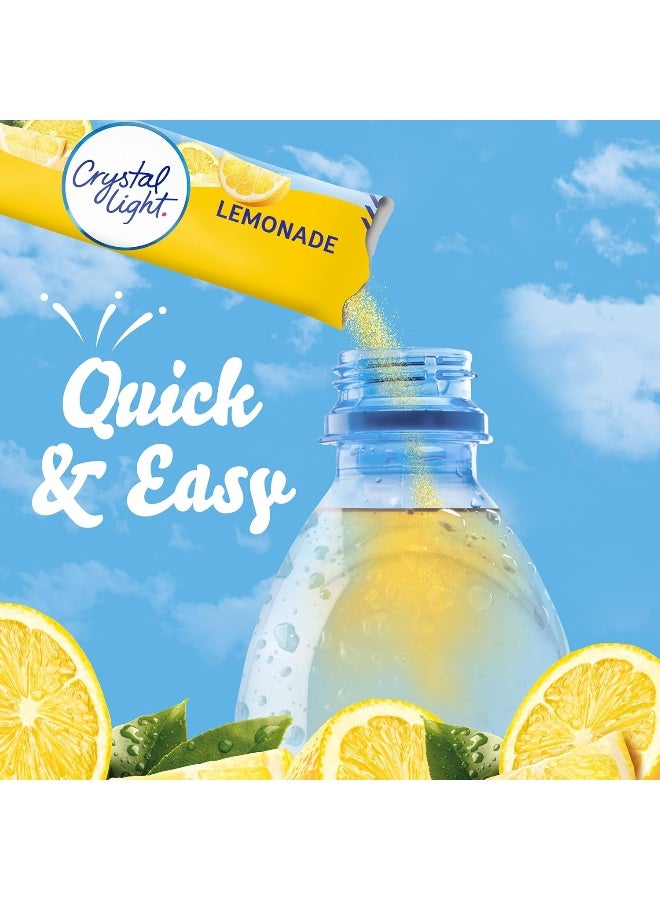 Crystal Light Lemonade Naturally Flavored Powdered Drink Mix, 120 ct Pack, 12 Boxes of 10 On-the-Go-Packets - Image 5