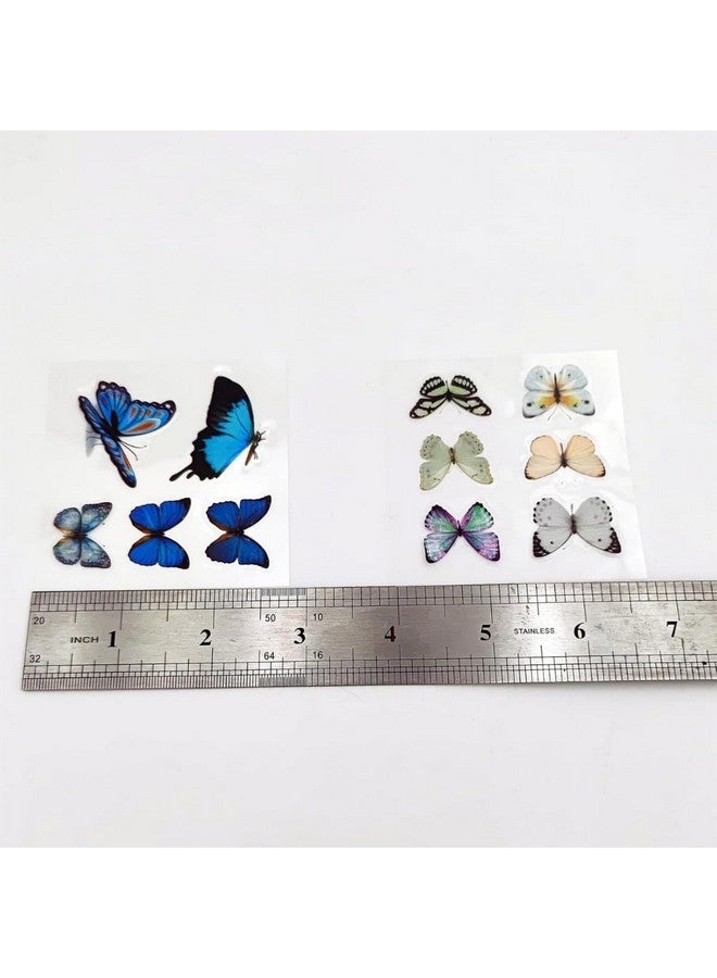 R H LIFESTYLE R H LIFESTYLE 100 Pcs Butterfly Self-Adhesive Sticker Vintage Retro Decorative Stickers For Paper Scarpbooking, Journaling, Greeting Card, Projects And DIY Art Craft (Butterfly), 16.5 Cm X 16.5 Cms  - Image 3