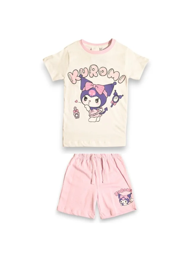 kuromi KUROMI GIRLS T-SHIRT & SHORT SET‬
