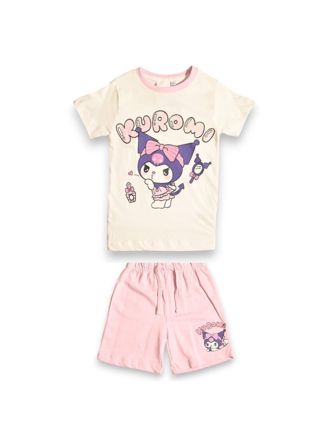 KUROMI GIRLS T-SHIRT & SHORT SET‬ - Image 1