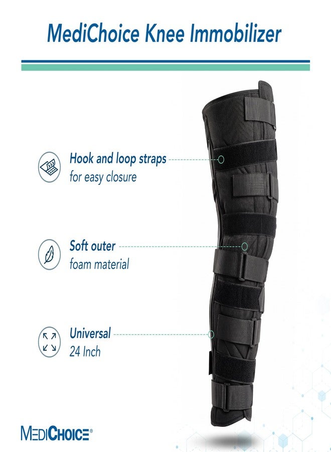 MediChoice Knee Immobilizer, Trimmable w/Hook And Loop Closure, Foam, Universal, 24 Inch, 1314OSG5024 (Each of 1) - Image 2