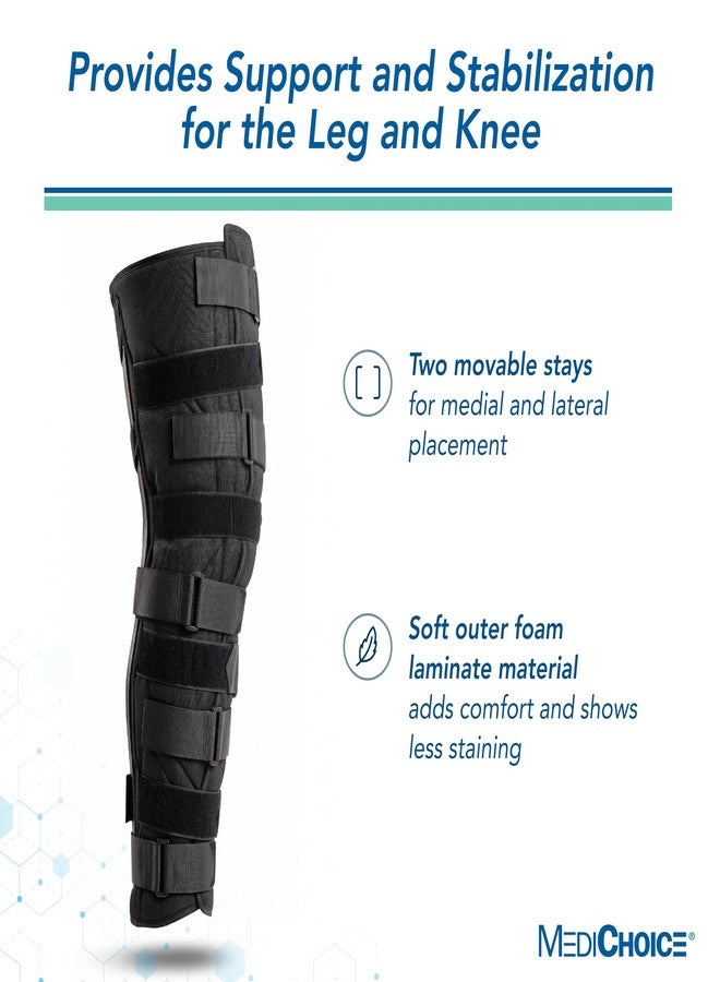 MediChoice Knee Immobilizer, Trimmable w/Hook And Loop Closure, Foam, Universal, 24 Inch, 1314OSG5024 (Each of 1) - Image 4