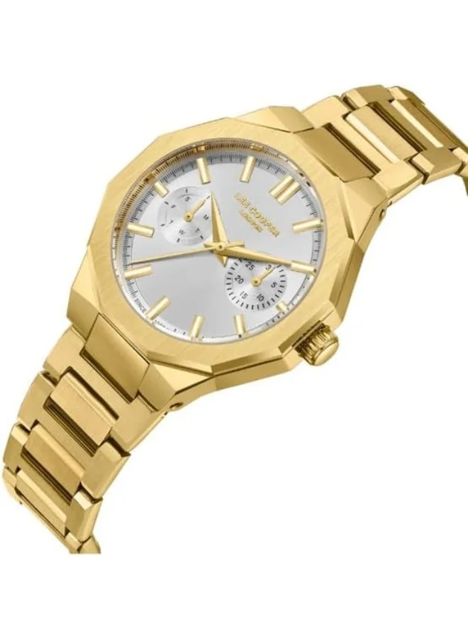 لي كوبر Women'S Vx36E1 Movement Watch, Multi Function Display And Metal Strap - Lc08019.130, Silver
