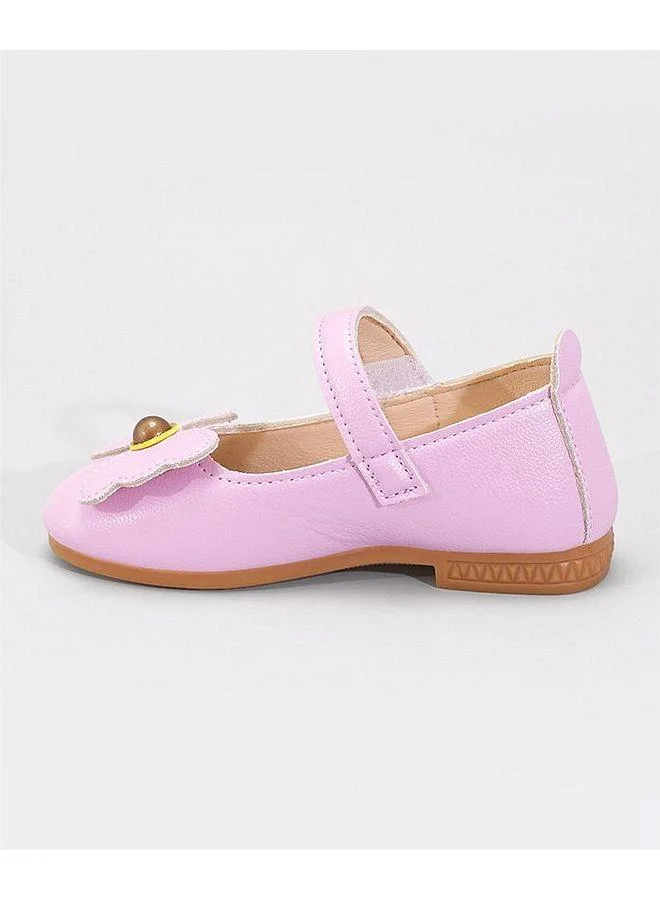 Mark & Mia Mark & Mia Butterfly Embellished Velcro Closure Ballerinas - Pink