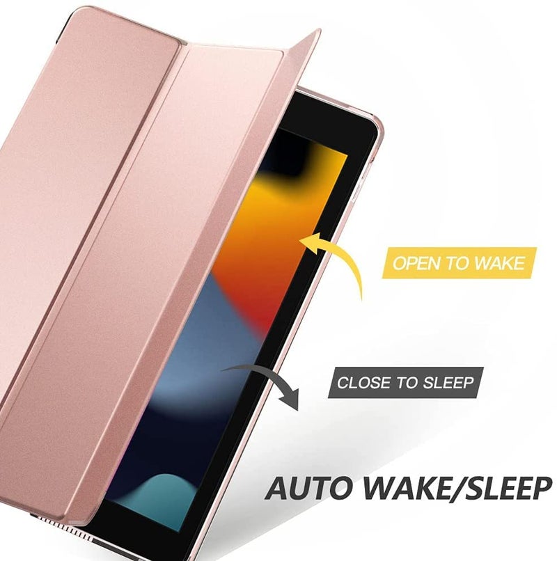 MOCA Smart Folio Flip Cover case for (7.9" inch) Apple iPad mini 1, mini 2, mini 3 Model. A1432, A1454, A1455, A1489, A1601, A1490, A1491, A1599, A1600 Flip Cover case (Rose Gold) - Image 4