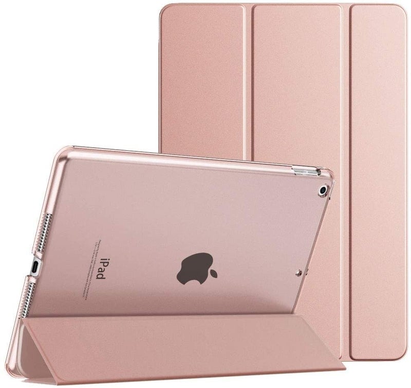 MOCA Smart Folio Flip Cover case for (7.9" inch) Apple iPad mini 1, mini 2, mini 3 Model. A1432, A1454, A1455, A1489, A1601, A1490, A1491, A1599, A1600 Flip Cover case (Rose Gold) - Image 1