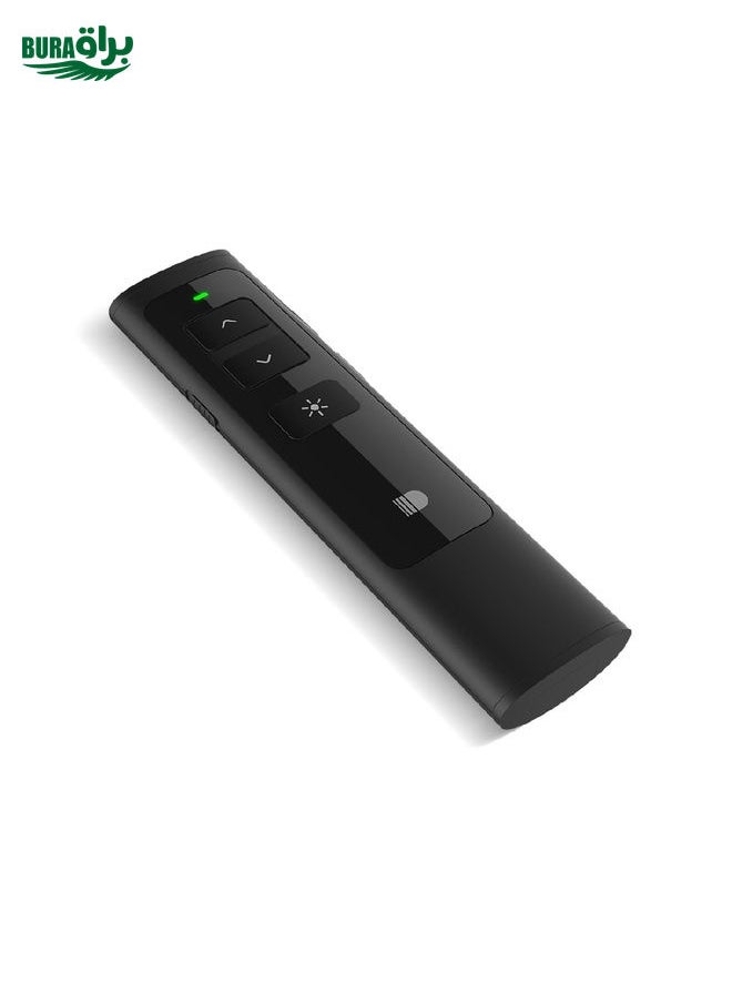 BURAQ - Doosl DSIT013 2.4GHz Rechargeable PowerPoint Presentation Remote Control Multi-functional Laser Pointer for PowerPoint / Keynote / Prezi, Control Distance: 100m(Black) - Image 1