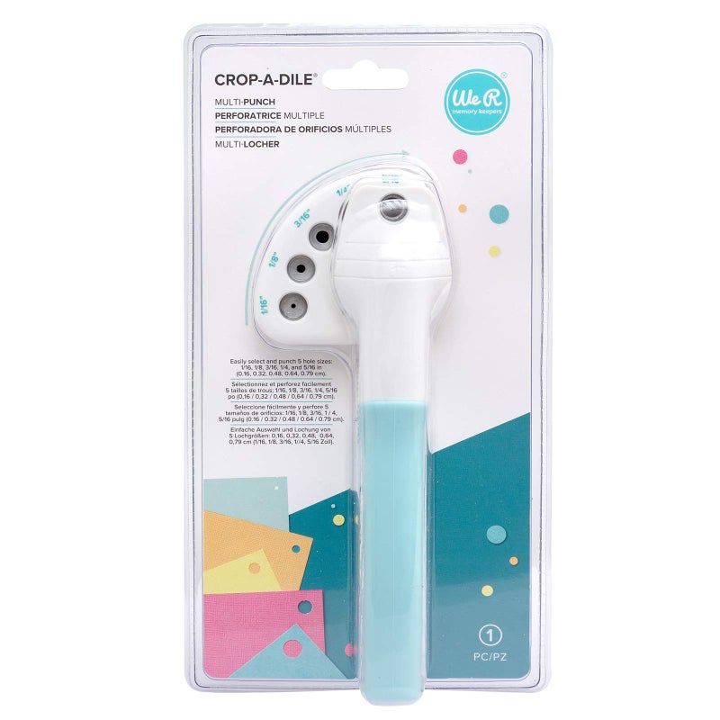 We R Memory Keepers, Crop A Dile Multi Hole Punch, with 1/16",1/8", 3/16", 1/4" and 5/16" Holes for Leather, Craft Paper, Fabric, Tin and More - Image 2