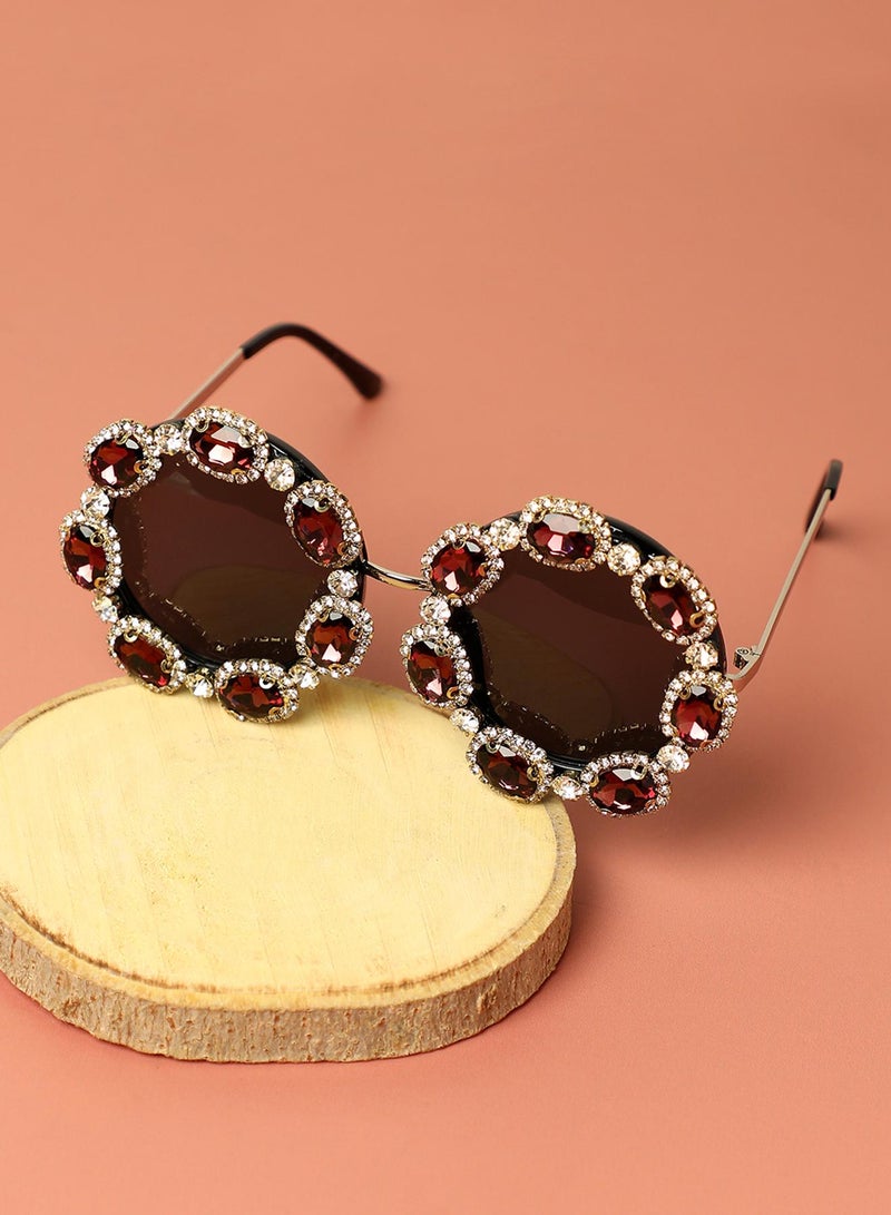 SOHI Crystal Artificial Sunglass Jewellery - Image 5