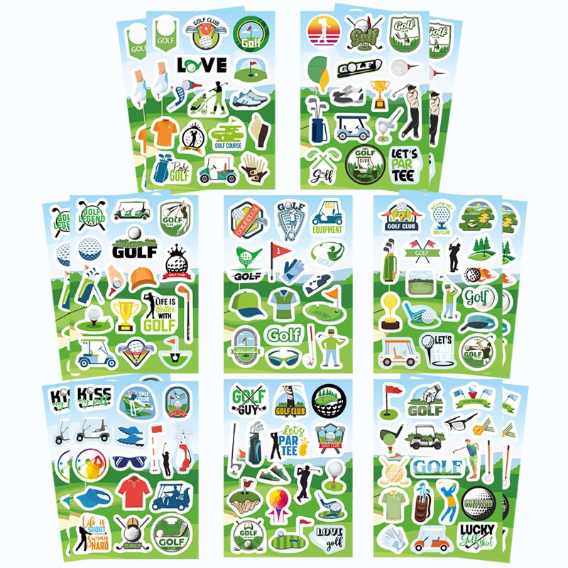 DUJAA 256PCS Golf Stickers, Sport Golf Decals Stickers, Golfing Stickers, Funny Golf Gifts for Kids Men Women, Golf Party Favors Decorations - Image 1