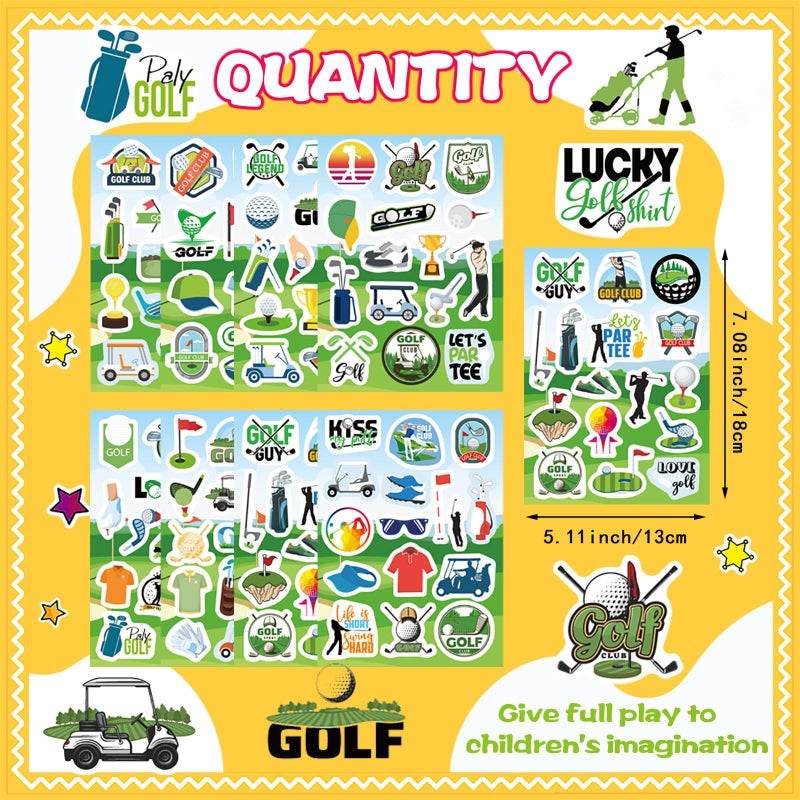 DUJAA 256PCS Golf Stickers, Sport Golf Decals Stickers, Golfing Stickers, Funny Golf Gifts for Kids Men Women, Golf Party Favors Decorations - Image 3