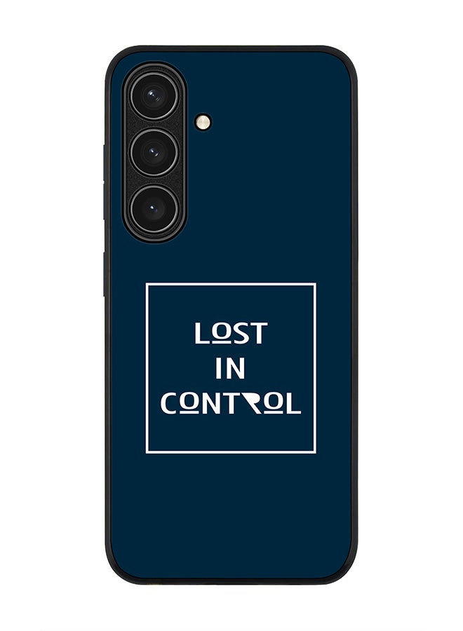 Stylizedd Rugged Black edge case for Samsung Galaxy S24 FE, Slim fit Soft Case Flexible Rubber Edges Anti Drop TPU Gel Thin Cover -  Lost in control - Image 1