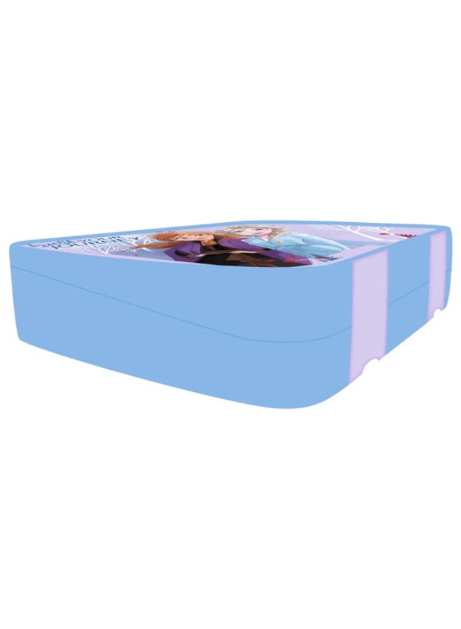 Tiny Wheel Disney Elsa & Anna 4-Compartment Double Lock Tritan Lunch Box for Kids Multicolor - Image 2