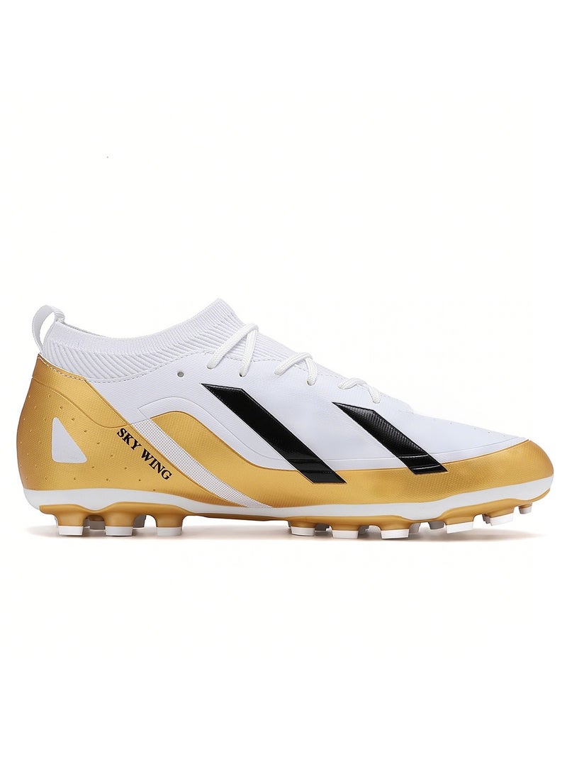 SKY WING Unisex Soccer Cleats Lightweight Lacing System FG Sole Multi-Color face Men And Women Football Shoes with Ankle Support for Beginners to Advanced Players - Image 2
