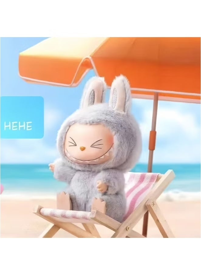 LABUBU Doll Pendant Labubu 2rd Generation Macaron Vinyl Plush Doll 17cm ,Perfectly Matched With Labubu's Clothing (HEHE) - Image 2