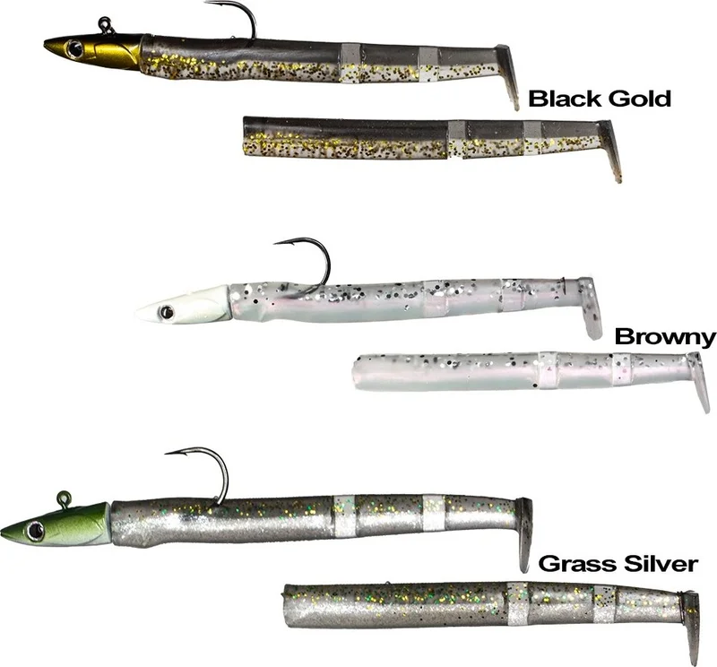 ريوجي Max Fish 110MM 12,5gr 2+1 Silicone Bait Browny