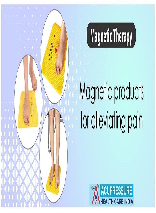 اسي طقم بساط القدم المغناطيسي للضغط الإبري من ACi لتخفيف التوتر والألم مع مجموعة أدوات مكونة من 3 قطع (متعدد الألوان) - Image 2