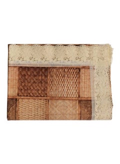 Kuber Industries Kuber Industries Checks Print Exclusive Table Cloth|PVC 4 Seater Center Table cover|Table Sheet For dining, Party, Events|Waterproof Protector|Indoor And Outdoor Use "60x40" (Brown)  - Image 4