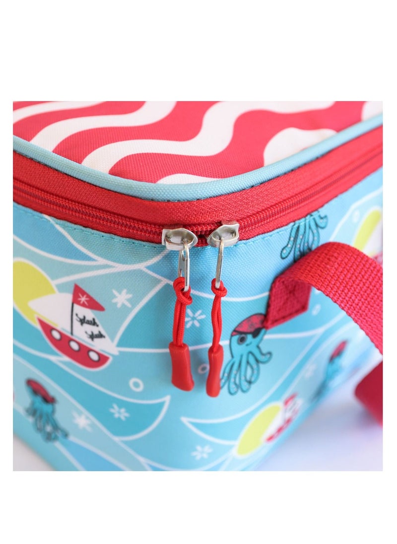 Milk & Moo Milk&Moo Insulated Lunch Bag for Kids, Turquoise  - Image 5