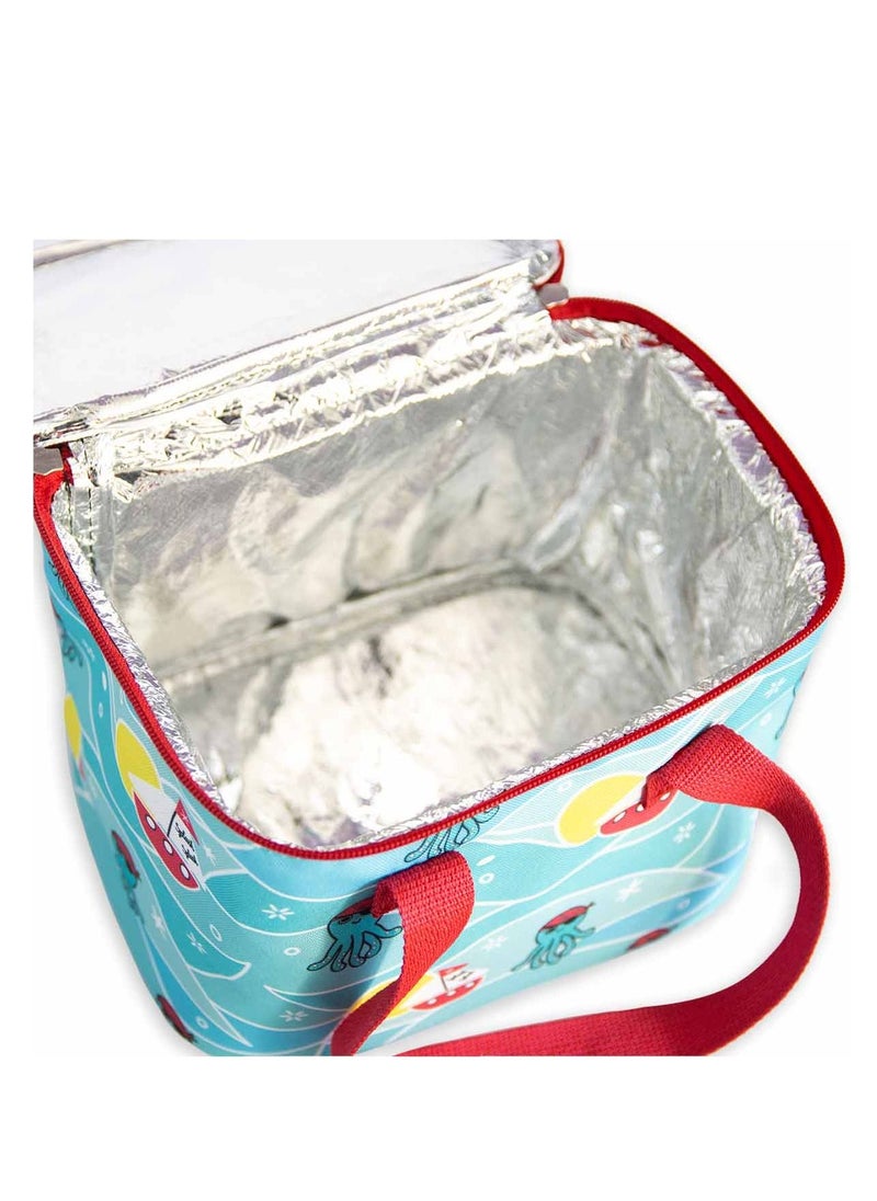 Milk & Moo Milk&Moo Insulated Lunch Bag for Kids, Turquoise  - Image 4
