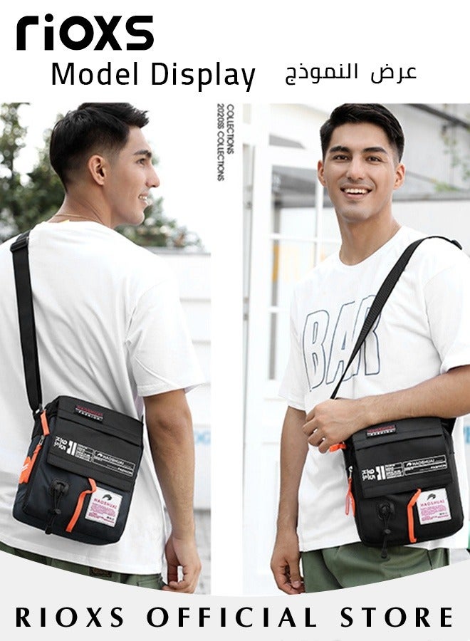 RIOXS Crossbody Sling Bag Body Chest Sling Shoulder Bag for Men Women Casual Shoulder Backpack Bag Lightweight Waterproof Daypack for Travel Hiking - Image 2