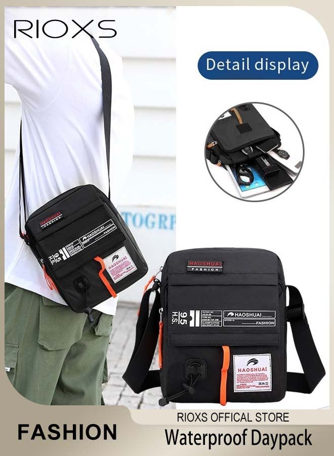 RIOXS Crossbody Sling Bag Body Chest Sling Shoulder Bag for Men Women Casual Shoulder Backpack Bag Lightweight Waterproof Daypack for Travel Hiking - Image 1