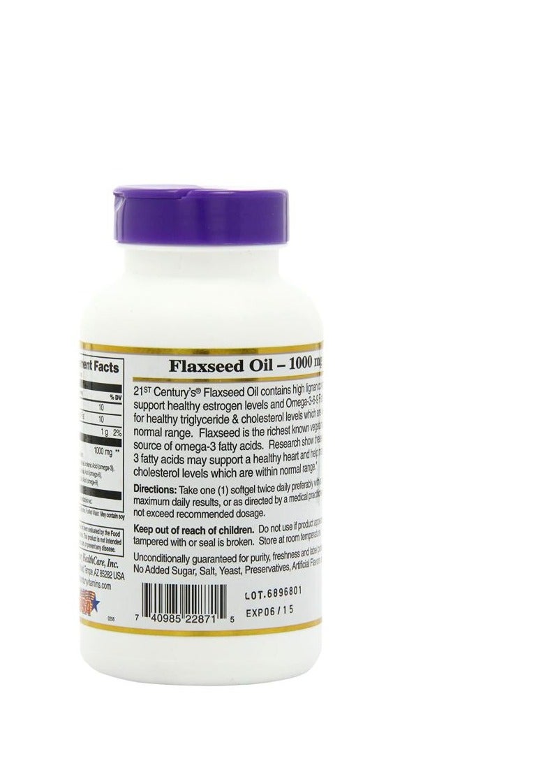 21st Century Flaxseed Oil - 120 Softgel - Image 5