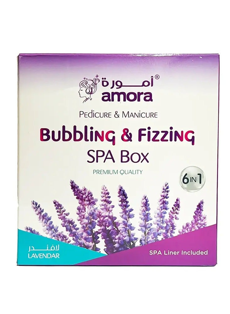 Amora Bubbling And Fizzing Spa Box 6 in 1 – Lavender