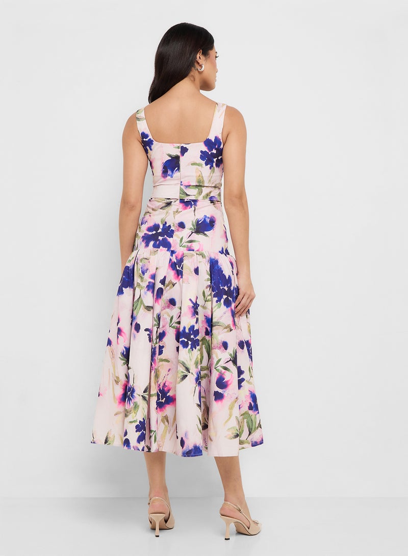 Hope & Ivy Floral Belted Dress - Image 2