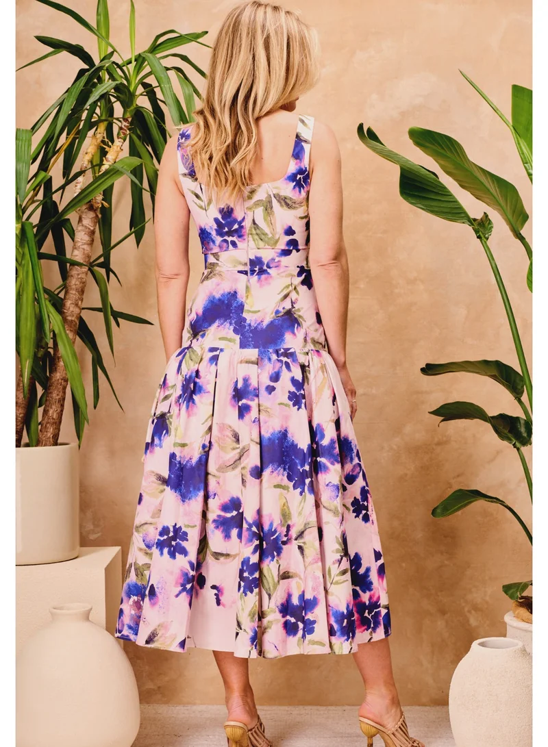 Hope & Ivy Floral Belted Dress