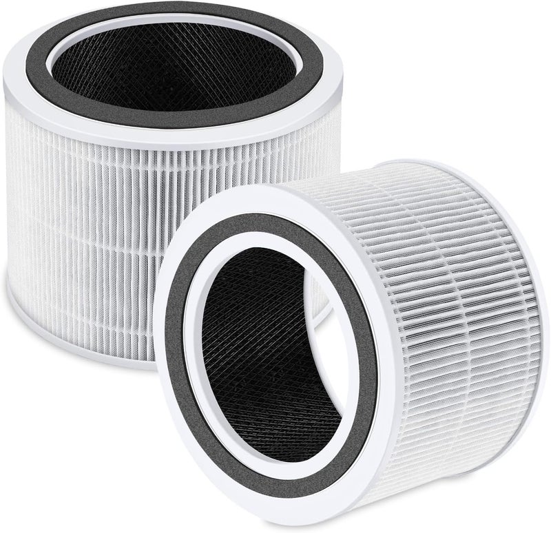 PINREK Replacement Filter for LEVOIT Core 200S/200S-P Air Purifier, H13 HEPA with Pre-Filter and Activated Carbon, 2 Pack Core 200S-RF - Image 1