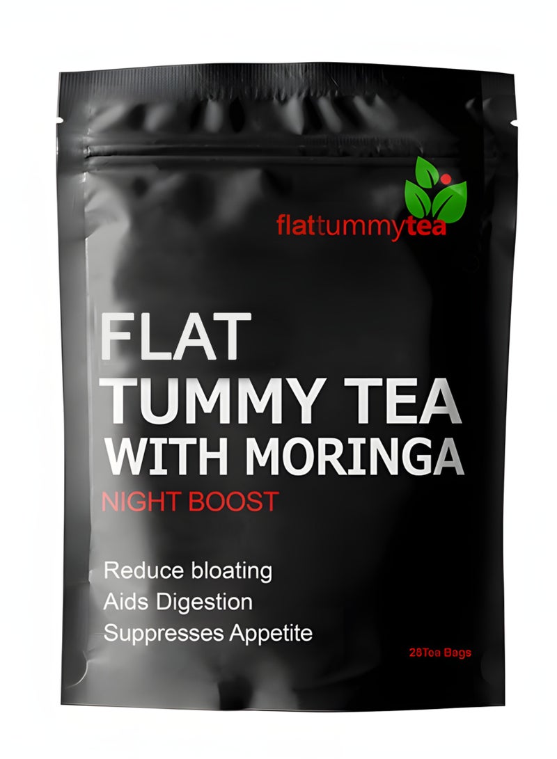 Winstown Flat Tummy Tea With Moringa ,Detox Tummy Tea Bags, 28 Days Weight Loss Slimming Tea, Detox Tea Support Healthy Digestive And Metabolism  - Image 1