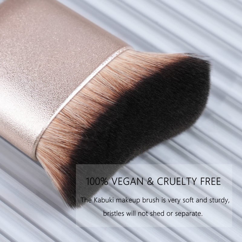 GOERTI Self Tanner Brush GOERTI Body Makeup Brush for Flawless Leg Makeup, Kabuki Foundation Makeup Brush for Face & Body, Full Coverage Tanning Blend Applicator for Self Tanner, Bronzer & Lotion Tan Mousse - Image 3