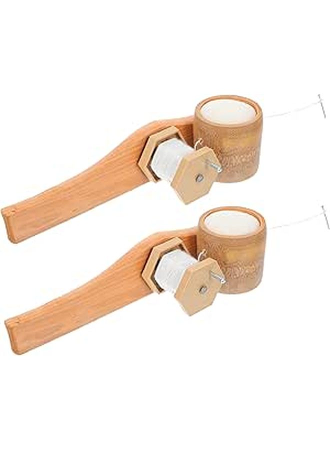 Luxshiny 2pcs Classic 8m Woodworking Marking Gauge Line Ruler for Carpentry Measurement - Image 1