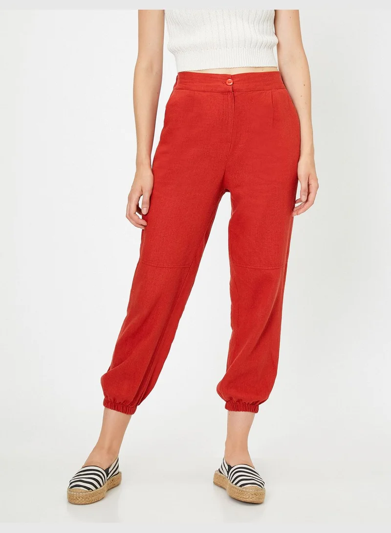 KOTON Button Detailed Trousers