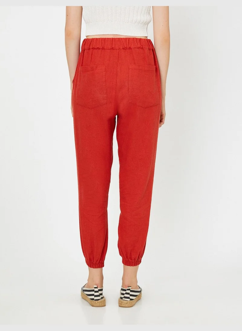 KOTON Button Detailed Trousers
