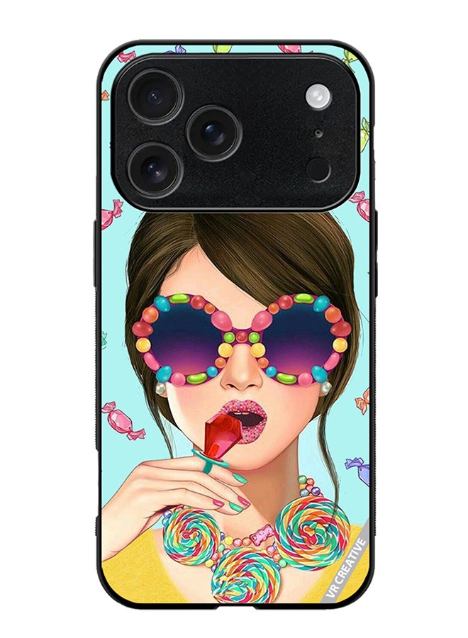 VR CREATIVE Protective Case Cover For Apple iPhone 17 Pro Max Stylish Girl Design Multicolour
