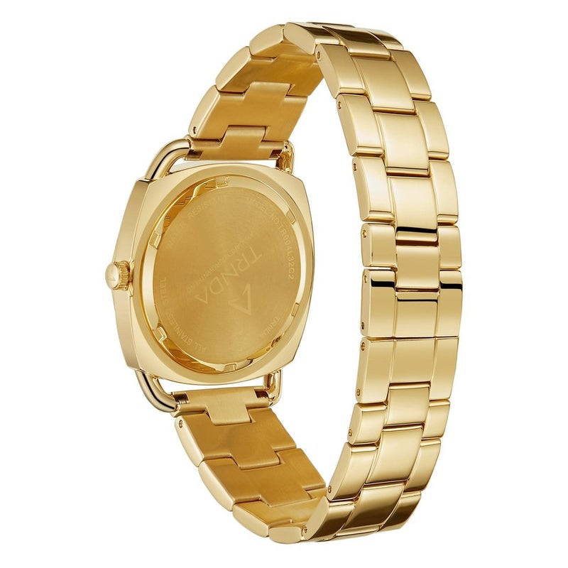 TRNDA Women's Watch with Gold Stainless Steel Case and Gold Stainless Steel Band - Image 4