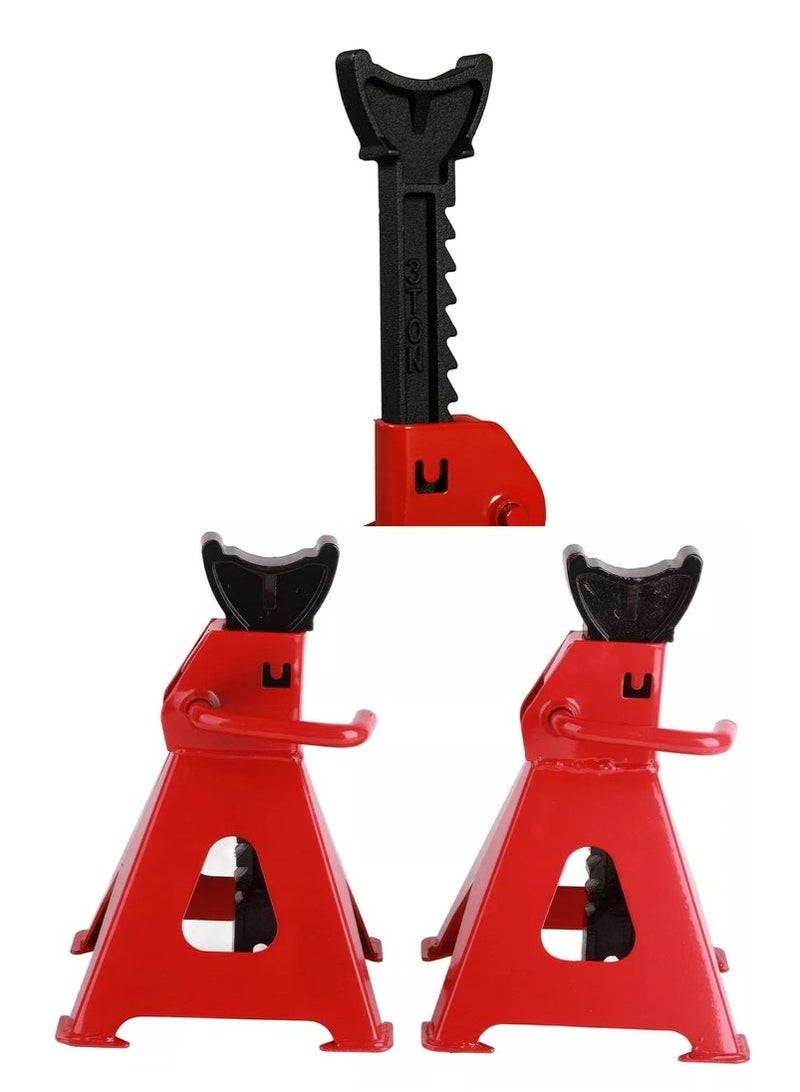 Bukela 2 Piece Pair 3 Ton Heavy Duty Adjustable Jack Stand - Image 4