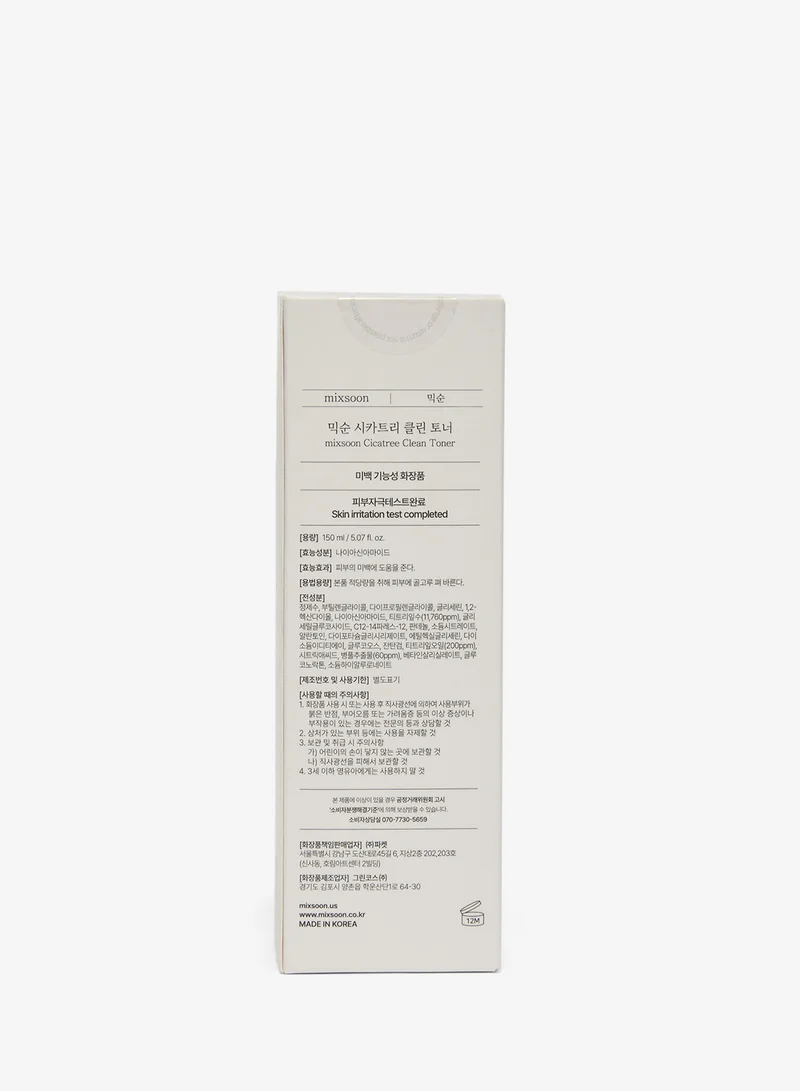 Mixsoon  Cicatree Clean Toner  | Best Price UAE