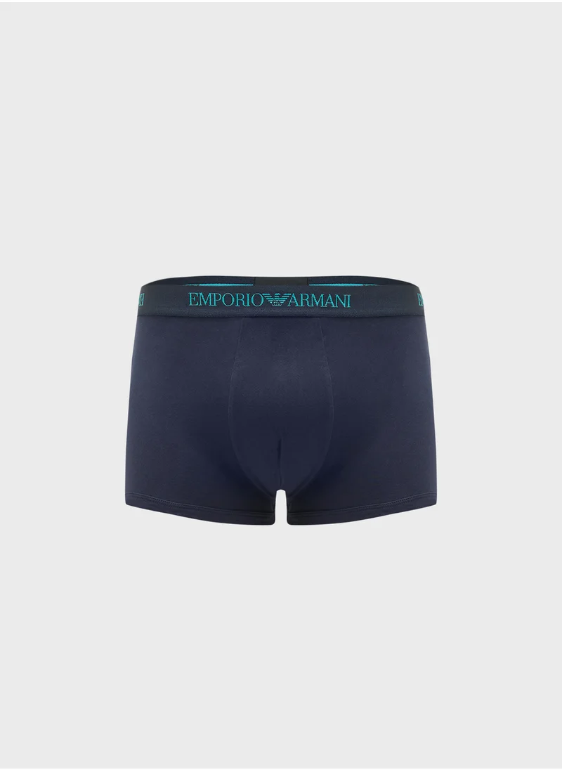 امبوريو ارماني 3 Pack Logo Band Boxers